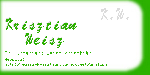 krisztian weisz business card